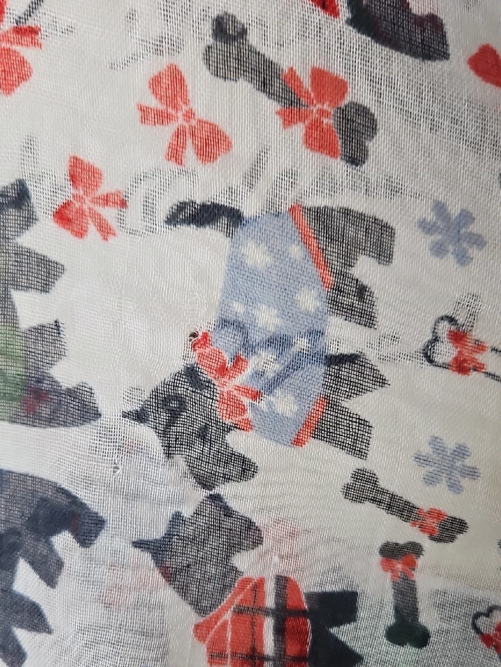 David & Young Scottie Dogs, Bones & Bows Infinity Scarf